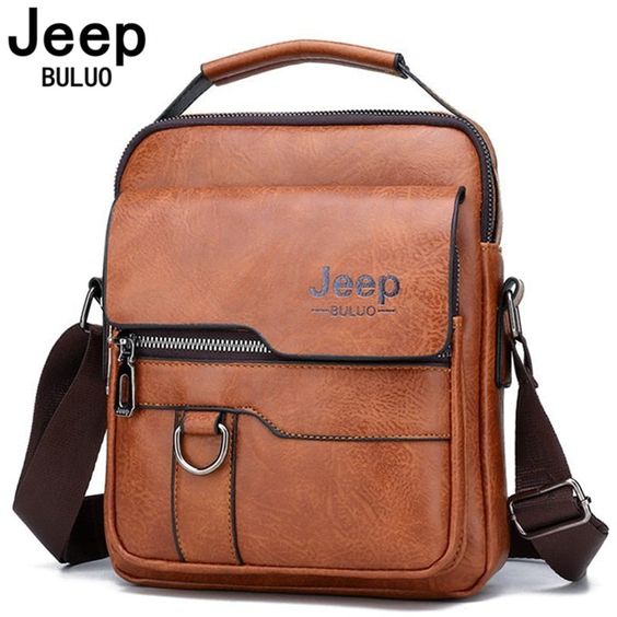 JEEP BULUO LEATHER CROSSBODY BAG