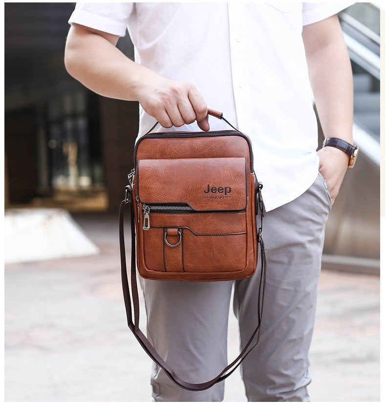 JEEP BULUO LEATHER CROSSBODY BAG