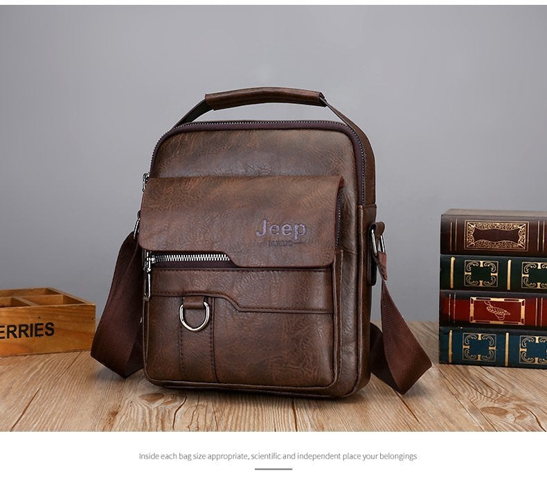 JEEP BULUO LEATHER CROSSBODY BAG